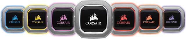 Alt view image 4 of 8 - Corsair Hydro Series, H115i PRO RGB, 280mm. Dual 140mm ML PWM Fans, Advanced RGB Lighting & Fan Control w/ Software. Liquid CPU Cooler. CW-9060032-WW. Support: Intel LGA 1200, 2066, AMD AM4.